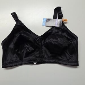 Bali Classic Support Cool Comfort Wirefree Bra DF 3820 Black Size 38DD New